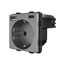 Aljzat modul, USB-A + C (20W)