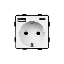Aljzat modul, USB-A + C (20W)
