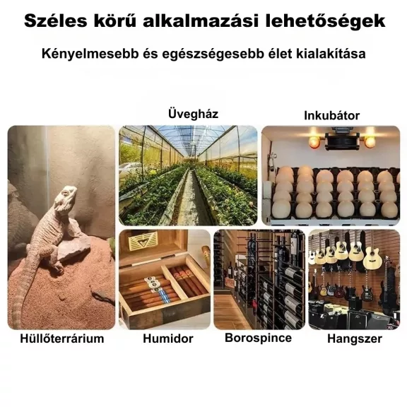 Hőmérséklet és páratartalom érzékelő állomás, WiFi