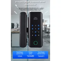 Okos üvegajtó zár, Bluetooth, TTLock