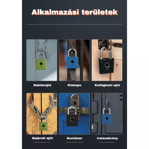 Okos lakat, IP65, TT-Lock