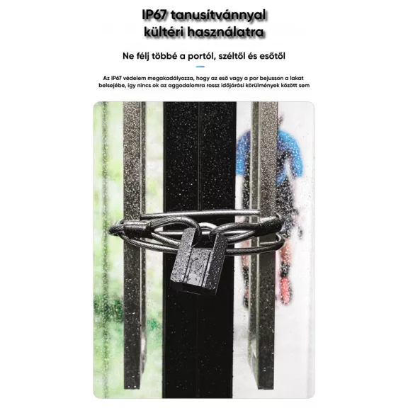 Okos lakat, Bluetooth, IP67, TTLock