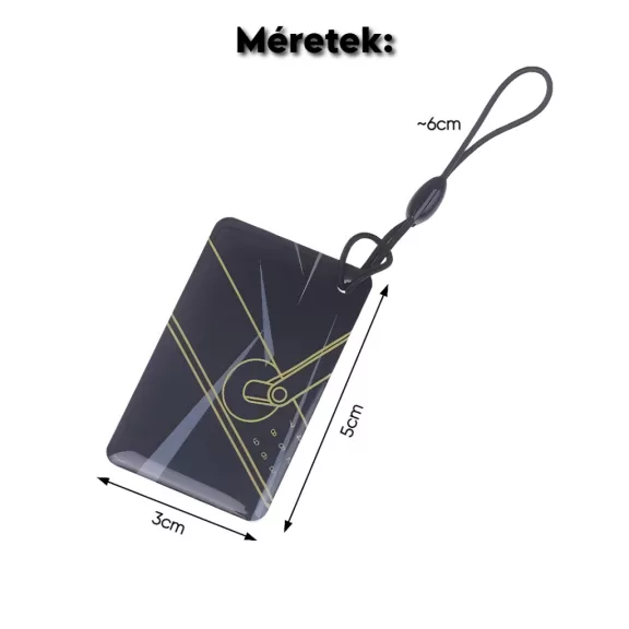 RFID kártya okoskilincshez, 13,56 MHz