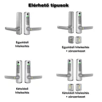   S06 EZÜST Kettős hitelesítésű kimondotan kültéri kilincs!