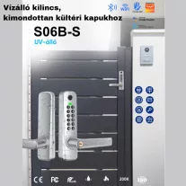 S06 FEKETE kimondottan kültéri kilincs!