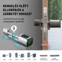S1K okos zárbetét, 50-80mm ajtóvastagságig