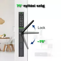 S3B EZÜST okos kilincs, vízálló