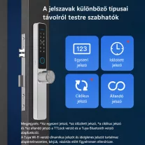 SHS-580 ezüst okos kilincs, vízálló