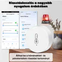 Hőmérséklet és páratartalom érzékelő, ZigBee