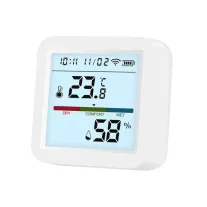 Hőmérséklet és páratartalom érzékelő, ZigBee, LCD