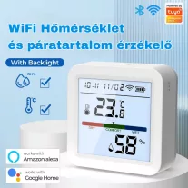 Hőmérséklet és páratartalom érzékelő, ZigBee, LCD
