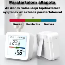 Hőmérséklet és páratartalom érzékelő, ZigBee, LCD