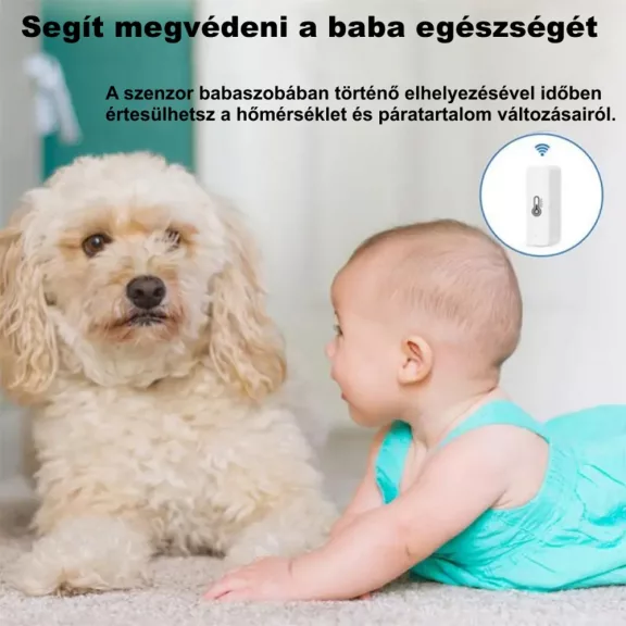 Hőmérséklet és páratartalom érzékelő, ZigBee