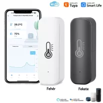 Hőmérséklet és páratartalom érzékelő, WiFi