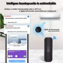 Hőmérséklet és páratartalom érzékelő, WiFi