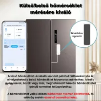   Hőmérséklet és páratartalom érzékelő, , szondás, WiFi