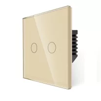   2 körös érintőkapcsoló, WiFi, üveg előlap, nulla szükséges