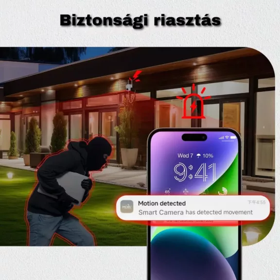 Biztonsági kamera, 3MP, WiFi