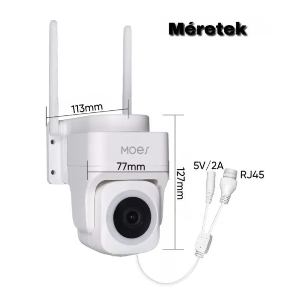 Biztonsági kamera, 3MP, WiFi