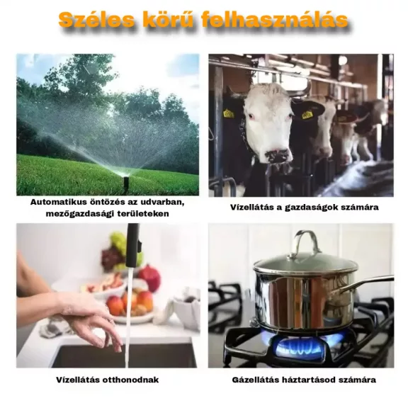 Okos szelepvezérlő, Víz- és Gázszelephez, Wifi