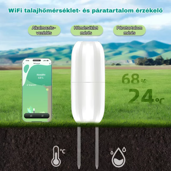 Talajnedvesség mérő, WiFi