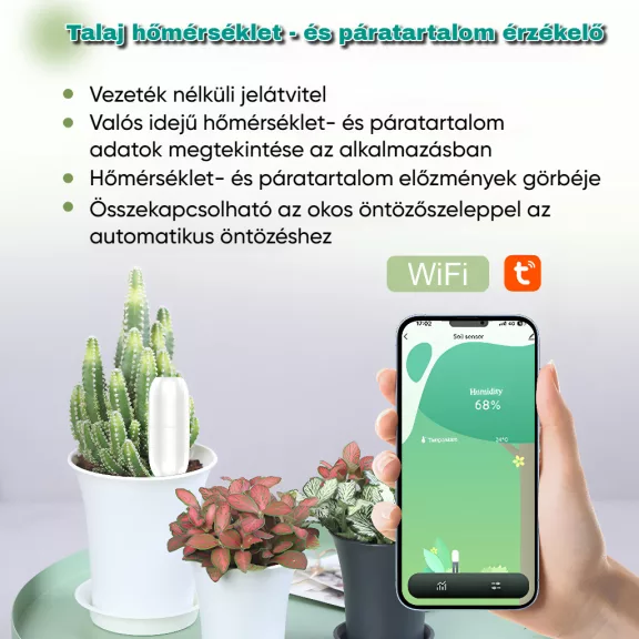 Talajnedvesség mérő, WiFi