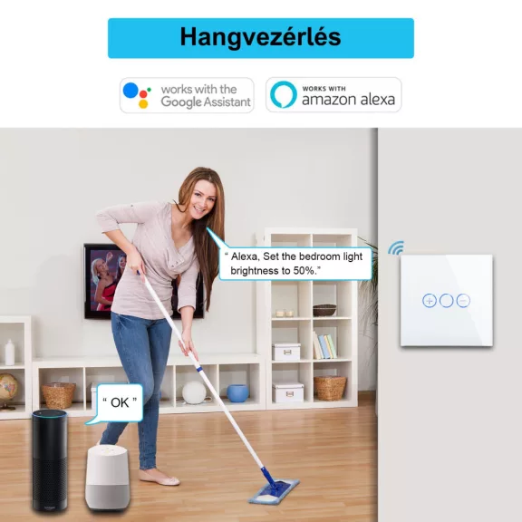 Fényerőszabályzó kapcsoló, WiFi
