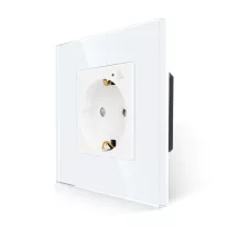   Szimpla fali aljzat, ZigBee, üveg előlap, fogyasztésmérővel
