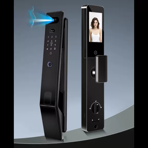 Z6 FEKETE okos kilincs, 3D arcfelismerés