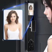 Z6 FEKETE okos kilincs, 3D arcfelismerés