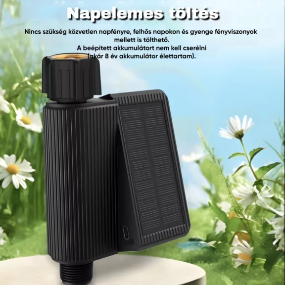 Okos vízszelep, Napelemes, WiFi