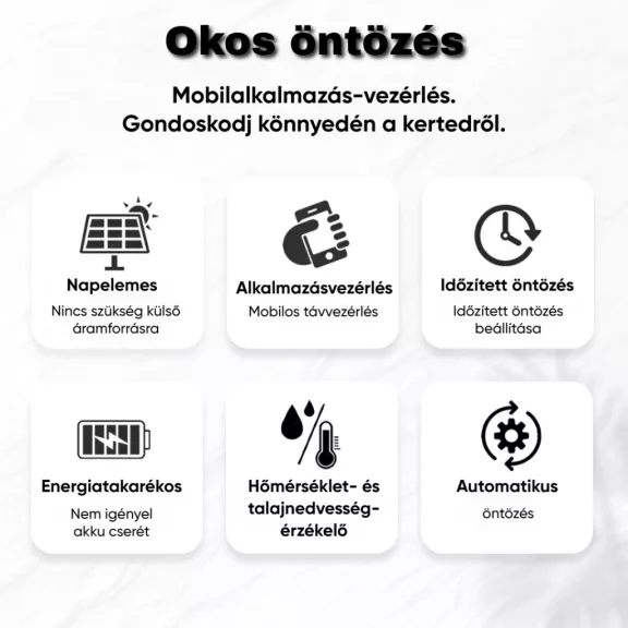 Okos vízszelep, Napelemes, WiFi