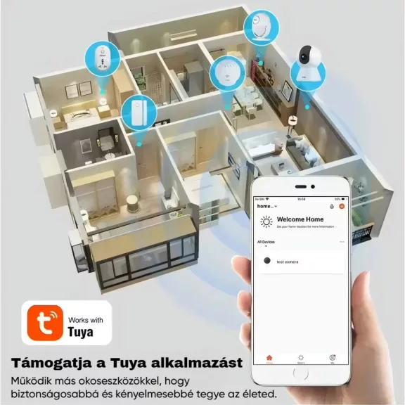 Biztonsági kamera, 5MP, WiFi, E27 foglalat
